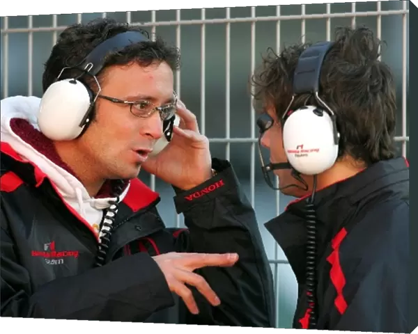 Formula One Testing: Andreas Zuber Honda and Luca Fillipi Honda