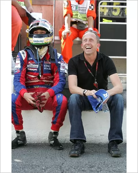 GP2 Series: Bruno Senna Arden International with Chris Goodwin Driver coach