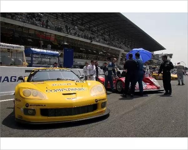 Le Mans 24 Hours: The car of Oliver Gavin  /  Olivier Beretta Jan Magnussen Corvette Racing Corvette C6. R