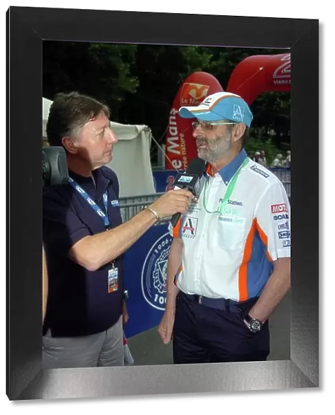 Le Mans-6 / 12 / 07. Henri Pescarolo does interview. Worldwide Copyright-Dave Friedman / LAT