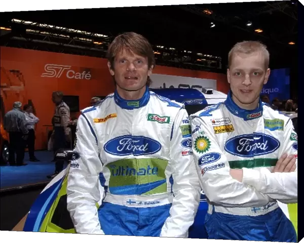 Autosport International Show 2006: 2006 Ford WRC drivers Marcus Gronholm and Mikko Hirvonen