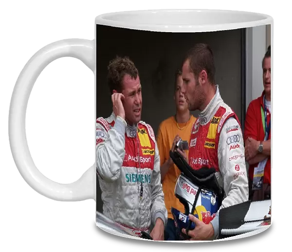 DTM: L-R: Tom Kristensen Audi Sport Team Abt Siemens, and Martin Tomczyk Audi Sport Team Abt Sportsline Red Bull