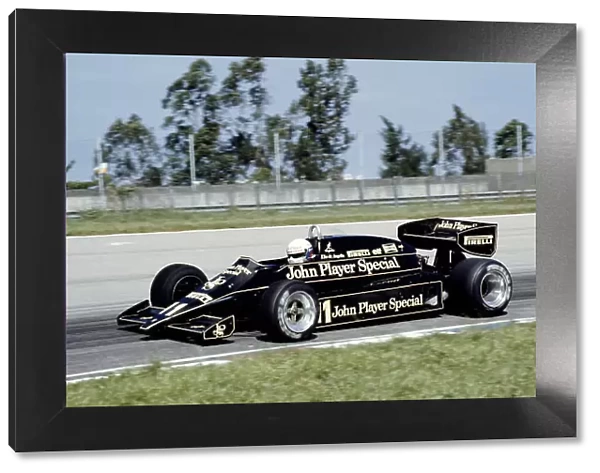 1983 Brazilian Grand Prix. Jacarepagua, Rio de Janeiro, Brazil. 11-13 March 1983. Elio de Angelis (Lotus 91 Ford). Ref-83 BRA 20. World Copyright - LAT Photographic