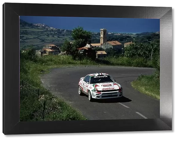 1994 World Rally Championship. Tour de Corse, Cosica, France. 5-7 May 1994. Didier Auriol / Bernard Occelli (Toyota Celica Turbo 4WD), 1st position. World Copyright: LAT Photographic Ref: 35mm transparency 94RALLY12