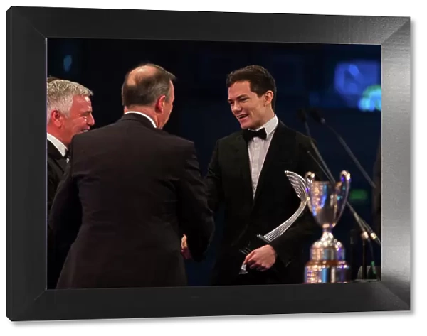 2015 Autosport Awards. Grosvenor House Hotel, Park Lane, London. Sunday 6 December 2015. 2015 McLaren Autosport BRDC Award winner, Will Palmer. World Copyright: Malcolm Griffiths / LAT Photographic. ref: Digital Image F80P2924