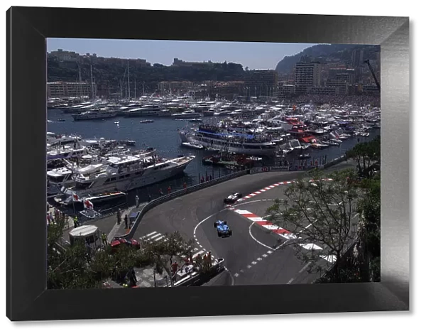 2001 Monaco Grand Prix - Race Monte Carlo, Monaco. 29th May 2001. Jacques Villeneuve, BAR Honda BAR003, leads Giancarlo Fisichella, Benetton Renault B201 - action. World Copyright: Steve Etherington / LAT Photographic ref: 17. 7 mb Digital Image