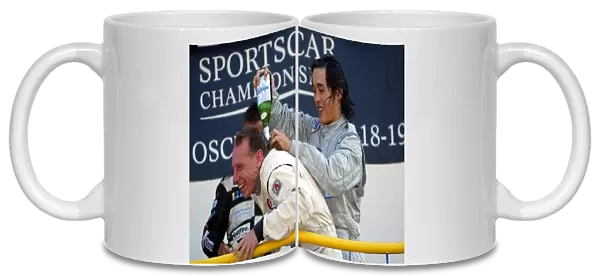 Hayanari Shimoda (JPN) RN Motorsports gives fellow winning co-driver Andy Wallace