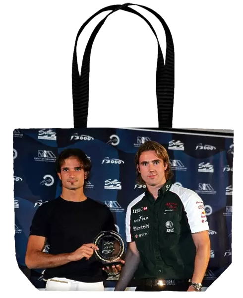 Gonzalo Rodriguez F3000 Awards: Champion Vitantonio Liuzzi Arden International with 2003 Champion Bjorn Wirdheim Jaguar Test Driver at the awards