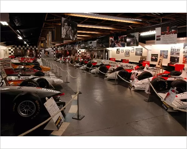 Ayrton Senna Tribute: Keith Suttons Tribute to Ayrton Senna is on show in the McLaren Hall at the Donington Park museum