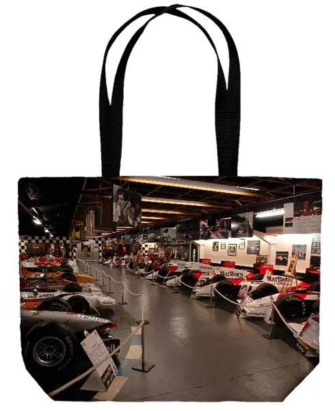 Ayrton Senna Tribute: Keith Suttons Tribute to Ayrton Senna is on show in the McLaren Hall at the Donington Park museum
