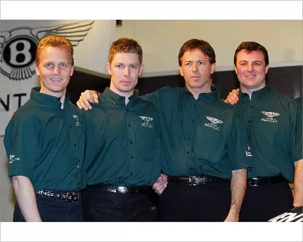 Le Mans: L to R: Johnny HerbertBentley, Guy Smith Bentley, Dindo Capello Bentley, Mark Blundell Bentley