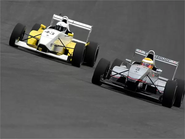British Formula Renault Championship: James Murphy Fortec Motorsport and Lewis Hamilton Manor Motorsport