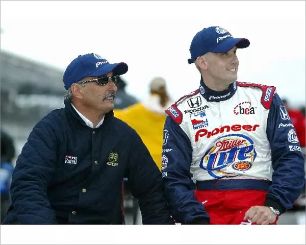 Indy Racing League: Bobby Rahal Rahal Racing Team Owner with Kenny Brack Rahal Racing Dallara Honda after qualifying
