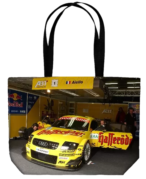 The car of Laurent Aiello (FRA), Hasseroeder Abt-Audi TT-R, in the pitbox