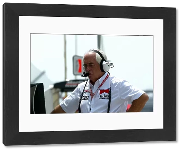 Indy Racing League: Team boss, Roger Penske, during practice for the Indianapolis 500