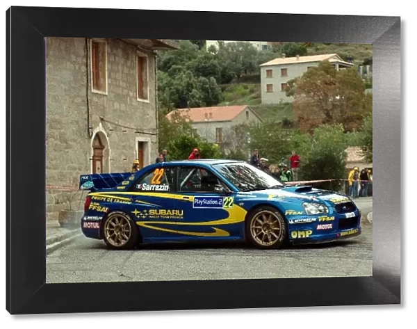 World Rally Championship: Stephane Sarrazin, Subaru Impreza WRC, on stage 3, finished leg 1 in 8th place