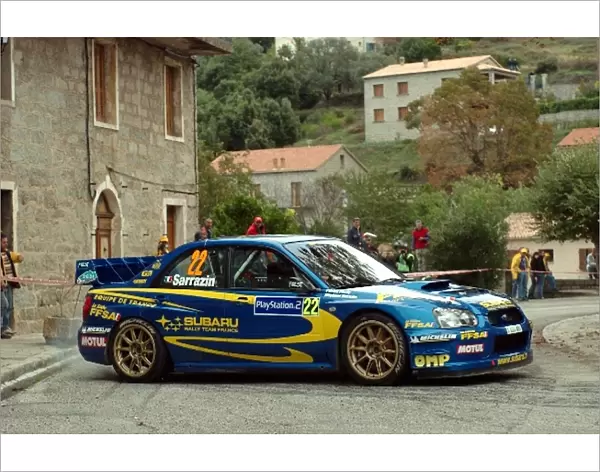 World Rally Championship: Stephane Sarrazin, Subaru Impreza WRC, on stage 3, finished leg 1 in 8th place