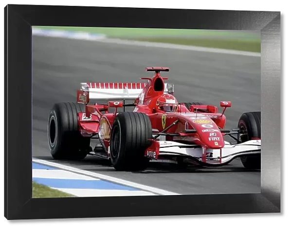 2006 German Grand Prix - Friday Practice Hockenheim, Germany. 27th - 30th July. Michael Schumacher, Ferrari 248F1, action. World Copyright: Charles Coates / LAT Photographic ref: Digital Image ZK5Y0756