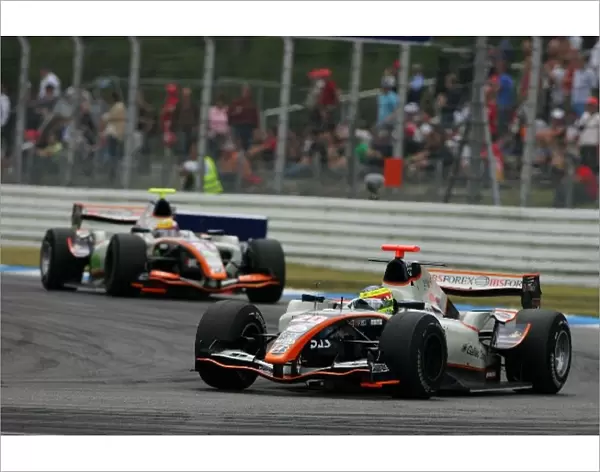 GP2 Series: Mike Conway Trident Racing leads team mate Ho-Pin Tung Trident Racing