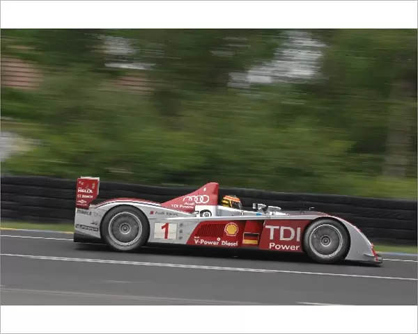 Le Mans Test Day: Frank Biela Audi Sport North America Audi R10 TDI