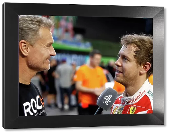 2017 Race of Champions Miami, Florida, USA Sunday 22 January 2017 David Coulthard and Sebastian Vettel World Copyright: Alexander Trienitz / LAT Photographic ref: Digital Image 2017-RoC-MIA-AT2-2670