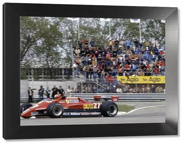 1982 San Marino Grand Prix. Imola, Italy. 23-25 April 1982. Gilles Villeneuve (Ferrari 126C2), 2nd position. World Copyright: LAT Photographic Ref: 35mm transparency 82SM14