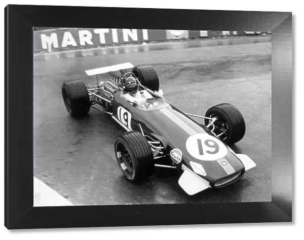 1968 Belgian Grand Prix. Spa-Francorchamps, Belgium. 9 June 1968. Jochen Rindt, Brabham BT26-Repco, retired, action. World Copyright: LAT Photographic Ref: Autosport b&w print
