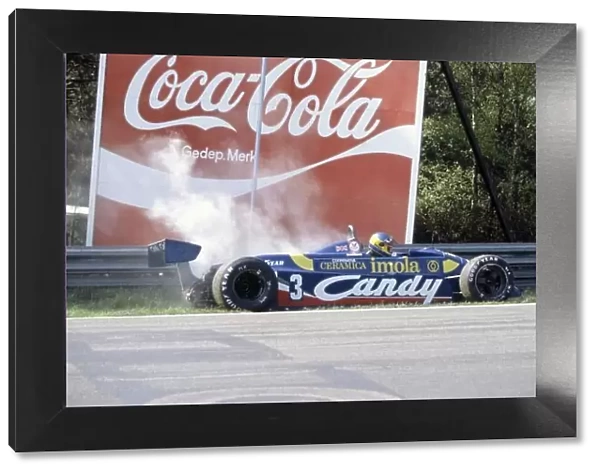 1982 Belgian Grand Prix. Zolder, Belgium. 7-9 May 1982. Michele Alboreto (Tyrrell 011-Ford Cosworth), retired. World Copyright: LAT Photographic Ref: 35mm transparency 82BEL40