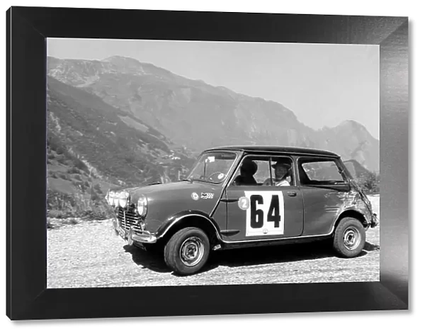 1966 Alpine Rally Tony Fall / Mike Wood (Mini Cooper S), action. World Copyright: LAT Photographic