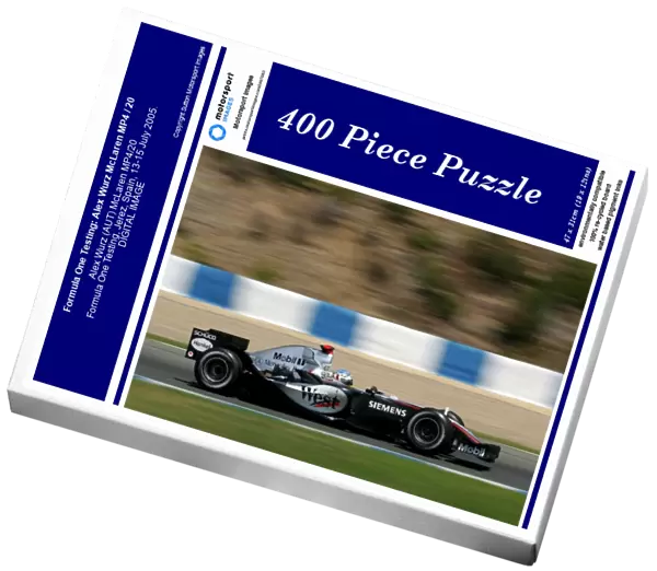 Formula One Testing: Alex Wurz McLaren MP4  /  20