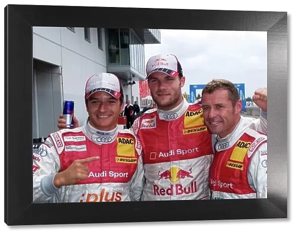 DTM. A 1-2-3 for Audi.. L-R: Timo Scheider (GER) Audi Sport Team Abt Sportsline