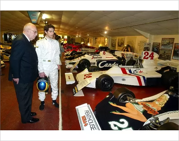 British Formula Three Championship: Bruno Senna and Tom Wheatcroft Donington Park Owner at the Donington Grand Prix Collection