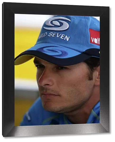2006 Hungarian Grand Prix - Thursday Preview Hungaroring, Budapest, Hungary. 3rd - 6th August. Giancarlo Fisichella, Renault R26. Portrait. World Copyright: Charles Coates / LAT Photographic ref: Digital Image ZK5Y2589