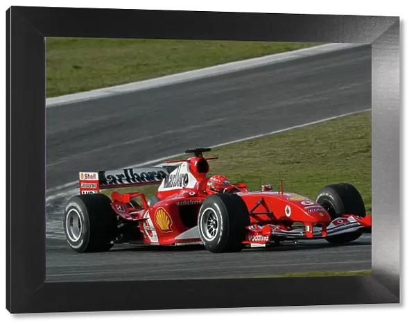 2004 Formula One Testing Imola, Italy. 24th - 25th February 2004. Michael Schumacher, Ferrari F2004, action. World Copyright: Photo4 / LAT Photographic ref: Digital Image Only
