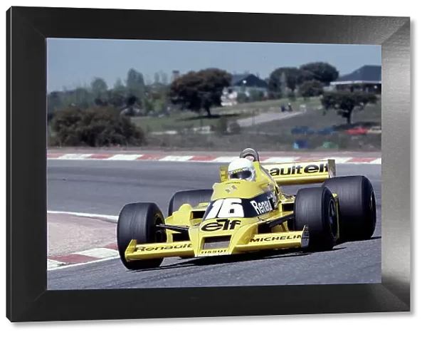 1979 Spanish Grand Prix. Jarama, Madrid, Spain. 27-29 April 1979. Rene Arnoux (Renault RS01) 9th position. Ref-79 ESP 13. World Copyright - LAT Photographic