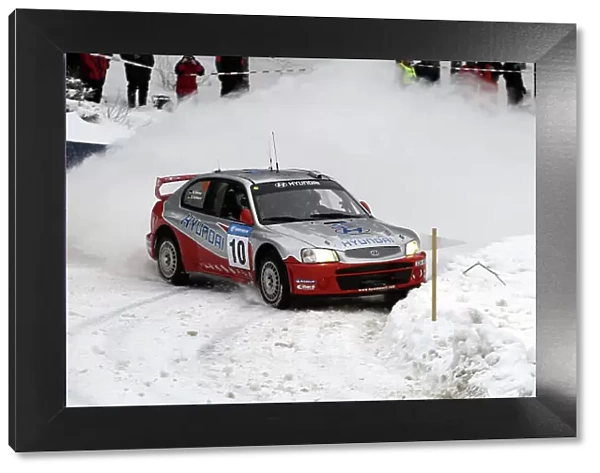 2003 FIA World Rally Champs. Round Two, Sweden, 6th-9th February 2003 Armin Schwarz, Hyundai, action. World Copyright: McKlein / LAT