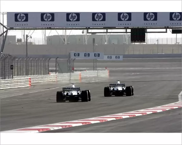 Williams Livery Launch: The two Williams FW26s in action