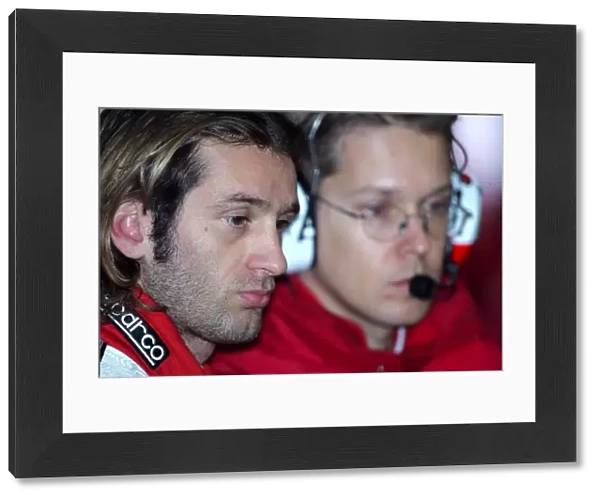 Formula One Testing: Jarno Trulli Toyota and Ossi Oikarinen Toyota Race Engineer