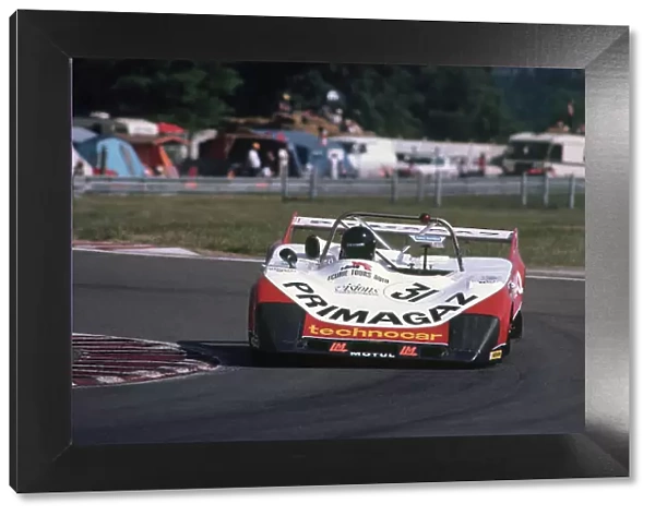 1981 Le Mans 24 Hours. Le Mans, France. 13th - 14th June 1981. Jean-Philippe Grand  /  Yves Courage (Lola T298 BMW)