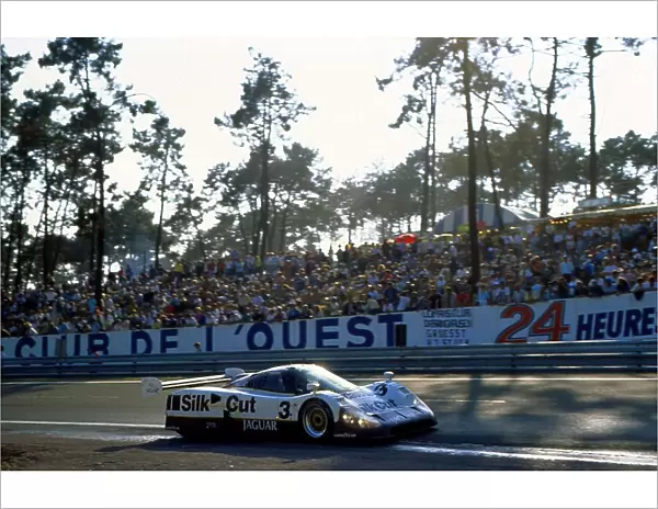 Le Mans 24 Hour Race: The race winning number 3 Silk Cut Jaguar XJR-12 of John Nielsen, Price Cobb and Martin Brundle