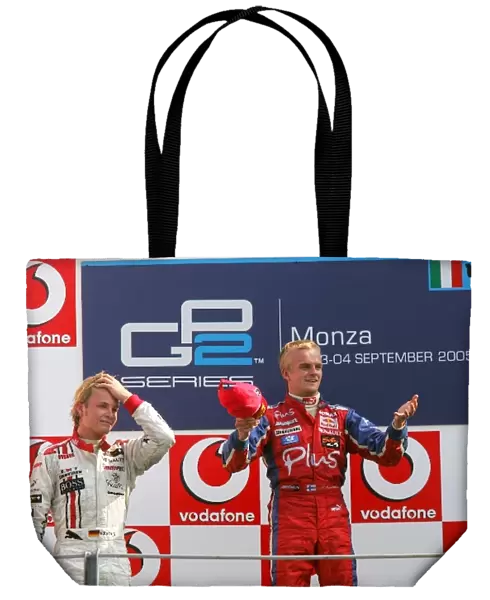 GP2 Series: Nico Rosberg ART and Heikki Kovalainen Arden International on the podium