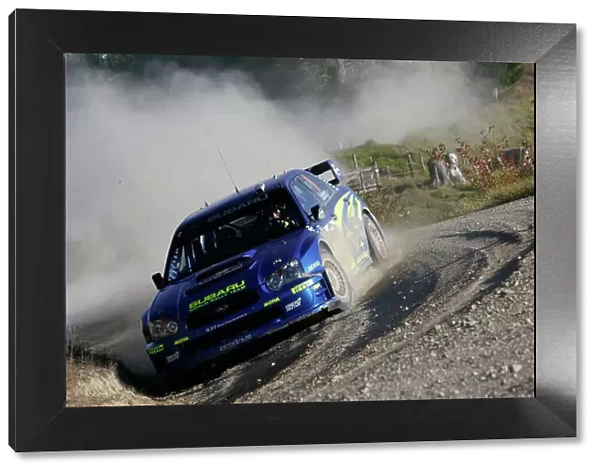 2004 FIA World Rally Champs. Round four, Propecia Rally New Zealand. 15th-18th April 2004. Petter Solberg, Subaru, action. World Copyright: McKlein / LAT