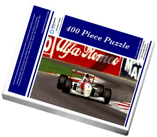 Formula One World Championship: Michael Andretti McLaren Ford MP4  /  8, finished the race on the podium in 3rd place