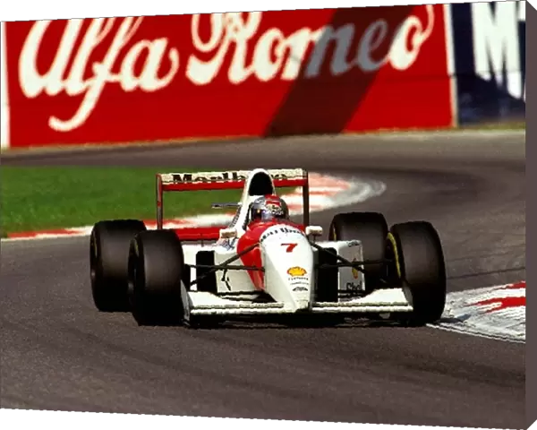 Formula One World Championship: Michael Andretti McLaren Ford MP4  /  8, finished the race on the podium in 3rd place