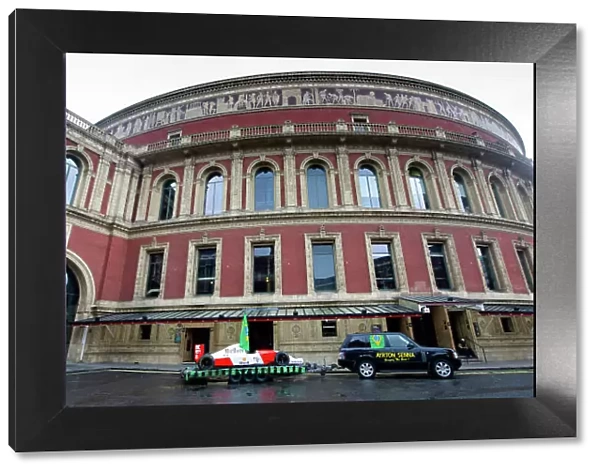 2014 Ayrton Senna Tribute. Royal Albert Hall, Kensington Gore, London. 1st May 2014. Peter Ratcliffe parades a replica 1993 Ayrton Senna McLaren around the streets of London. World Copyright: Alastair Staley  /  LAT Photographic. Ref: _R6T0295.jpg
