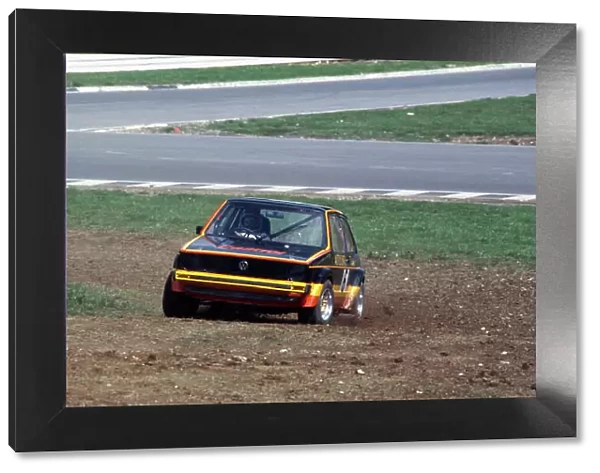 1978 British Rallycross Championship. Brands Hatch, England. John Button (VW Golf), action. World Copyright: LAT Photographic. Ref: Colour Transparency