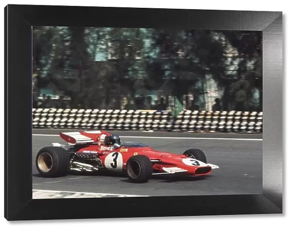 Jacky Ickx, Ferrari 312B, 1st Mexican Grand Prix, Mexico City 25 Oct 1970 World LAT Photographic Ref: 70 MEX 54