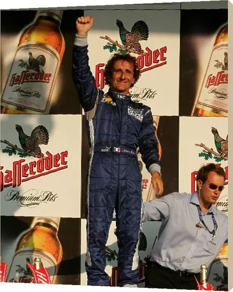 DTM Race of the Legends, Norisring: Podium, Alain Prost. DTM Race of the Legends, Norisring. 16 July 2005. DIGITAL IMAGE