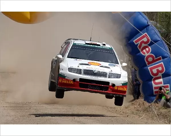 FIA World Rally Championship: Armin Schwarz, Skoda Fabia WRC, finished leg 2 in ninth place