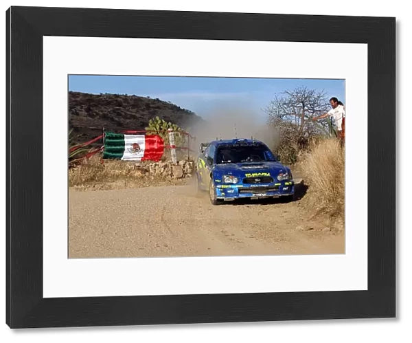 FIA World Rally Championship: Rally Mexico leader Petter Solberg, Subaru Impreza WRC, on stage 12